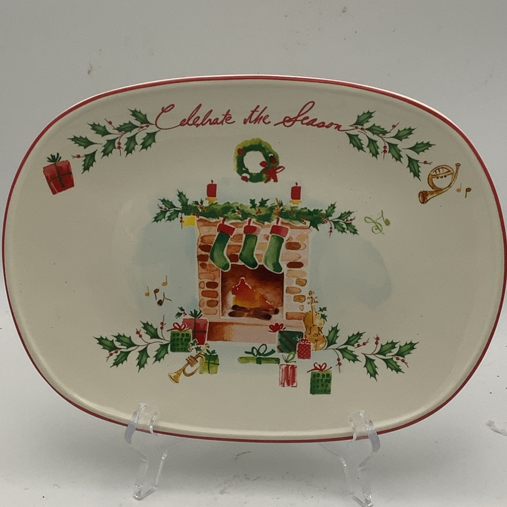 Lenox Holiday Celebrate the Season Serving Tray
